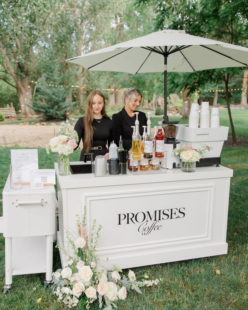 Coffee service at an elegant event